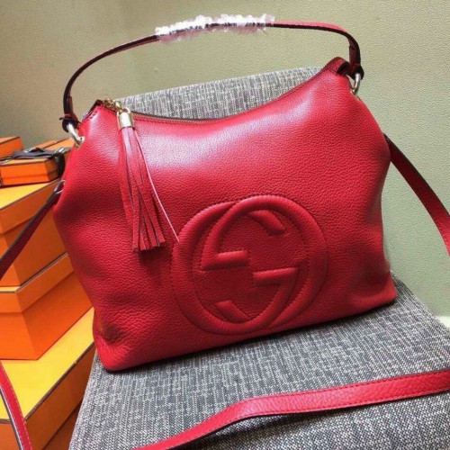 Gucci Soho Original Leather 408825 Czerwony