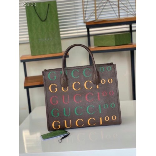 Średniej wielkości torba Gucci 680956 brązowa