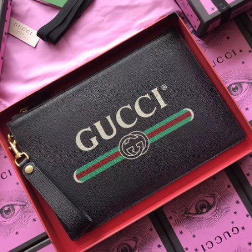 Kopertówka Gucci GG Marmont ze skóry cielęcej 466489 w kolorze czarnym