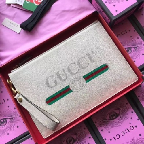Kopertówka Gucci GG Marmont ze skóry cielęcej 466489 OffWhite