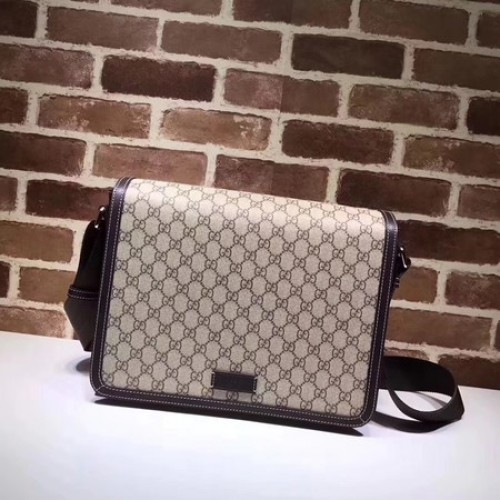 Gucci Original GG Canvas Messenger Bag 475432 Brązowy