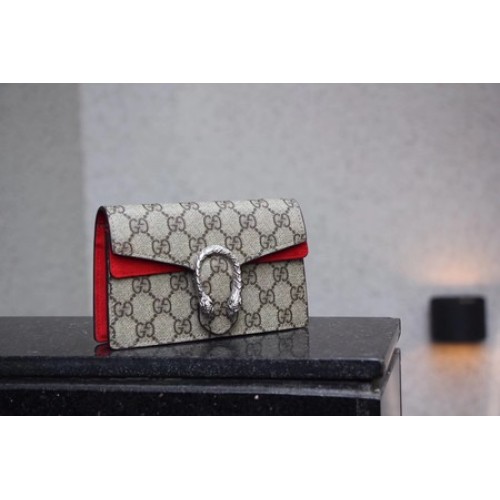 Gucci Dionysus GG Supreme Super mini Bag 476432 Red