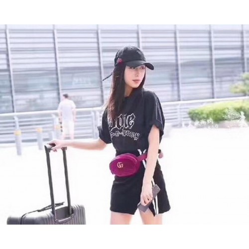 Torebka Gucci GG Marmont Velvet Belt Bag 476434 Purple