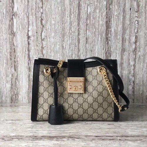 Torebka na ramię Gucci Padlock Small GG 498156 Czarna