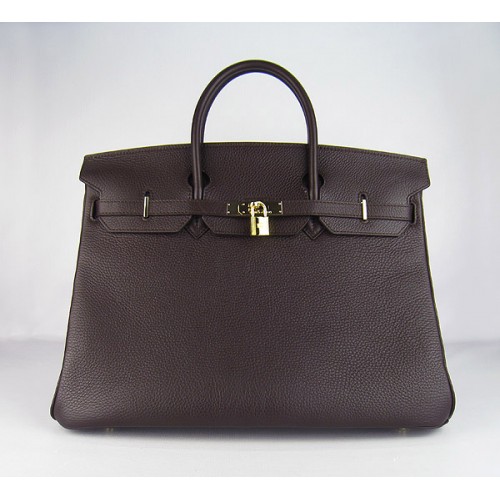 Hermes Birkin 40CM Togo Bag Dark Coffee 6099 Gold