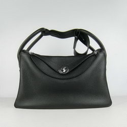 Hermes Lindy 34CM Torba na ramię 6208 Czarna