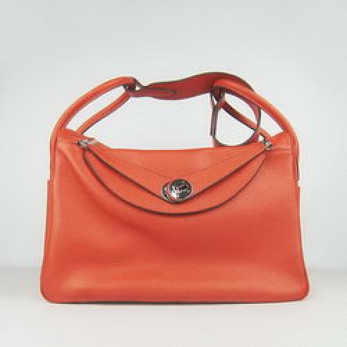 Hermes Lindy 34CM Torba na ramię 6208 Pomarańczowa
