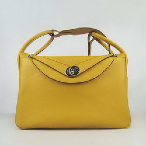 Hermes Lindy 34CM Torba na ramię Żółta