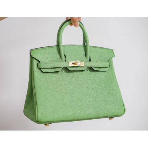 Hermes Birkin 25CM Togo Leather H5601 zielony