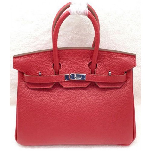 Torba typu tote Hermes Birkin 25CM, oryginalna, skórzana, H25T, czerwona