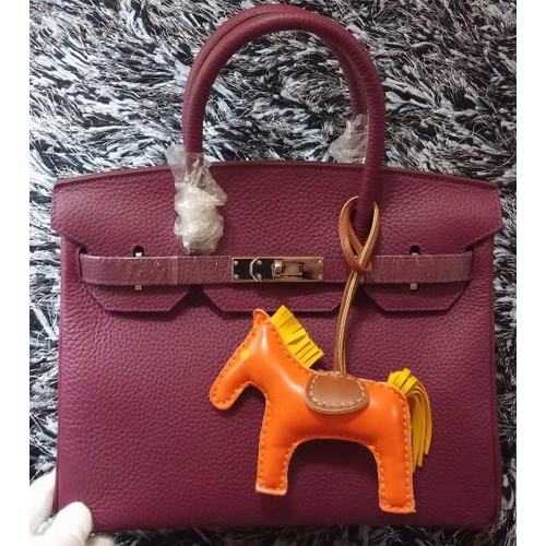 Hermes Birkin 30CM Tote Bags Litchi Leather H30LI Purple