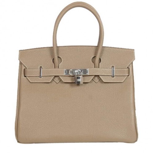 Torby typu tote Hermes Birkin 30 cm, gładka skóra Togo, ciemnoszara