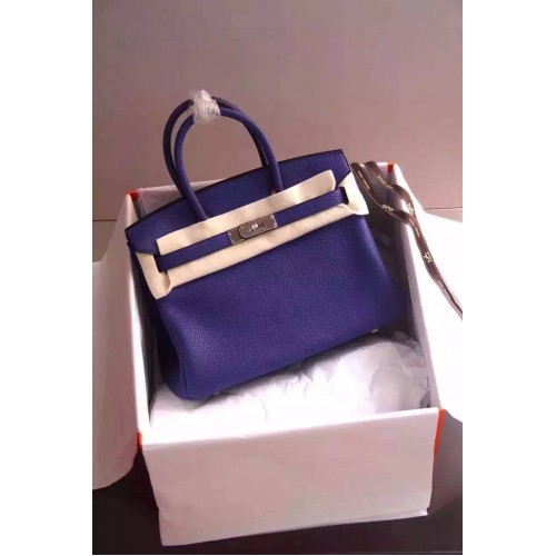 Hermes Birkin 35CM 30CM Torba typu tote ze skóry licowej H35H30 Niebieska