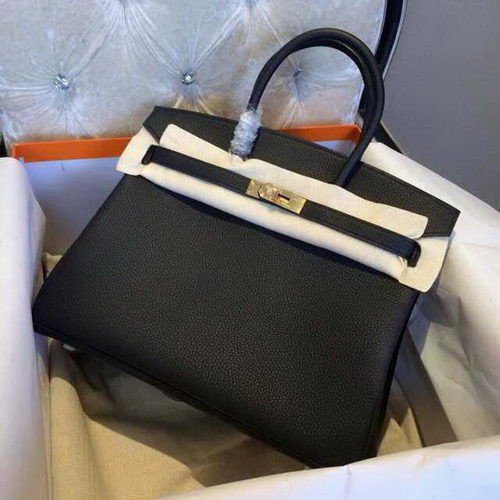 Hermes Birkin 35CM 30CM Torba typu tote ze skóry licowej H35H30 Czarna