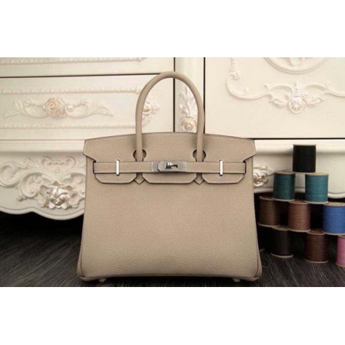 Hermes Birkin 35CM 30CM Torba typu tote, oryginalna skóra HB35O, szara