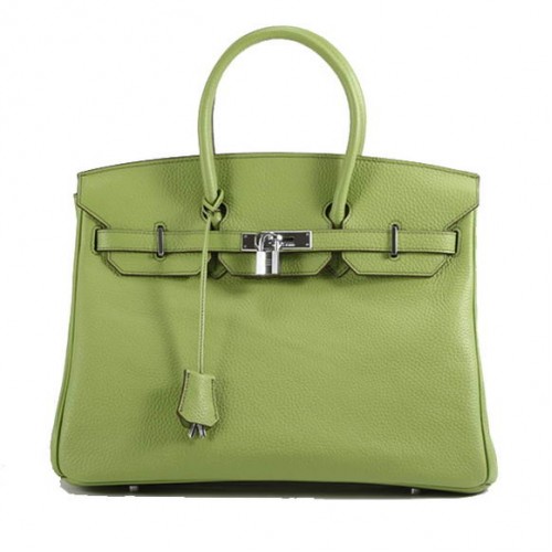 Torebka Hermes Birkin 35CM Togo Leather 6089 Green Silver