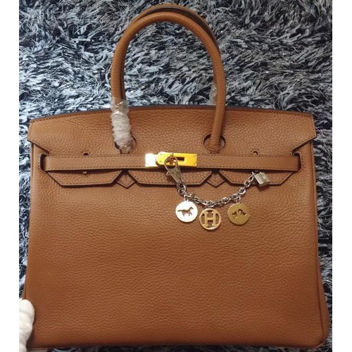 Hermes Birkin 35CM Torba typu tote ze skóry liczi HB35GL Wheat