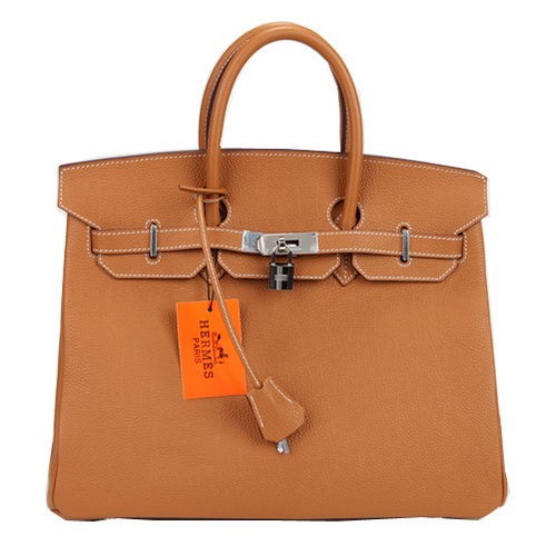 Torba typu tote Hermes Birkin 35CM, oryginalna skóra pszeniczna, H35, srebrna