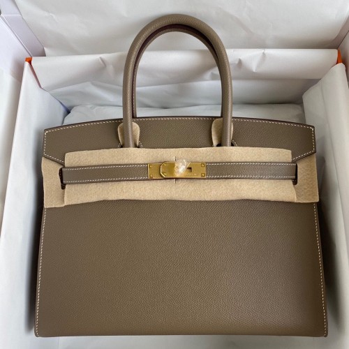 Torebka Hermes Birkin, oryginalna skóra Epsom, 30 cm, 17825, kolor Elephant Grey