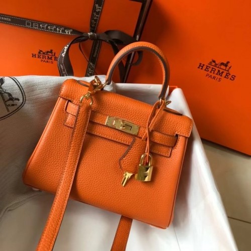 Hermes Birkin Togo Leather 22590 pomarańczowy