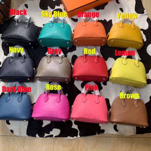 Hermes Bolide 18CM Mini torba z owczej skóry B3388