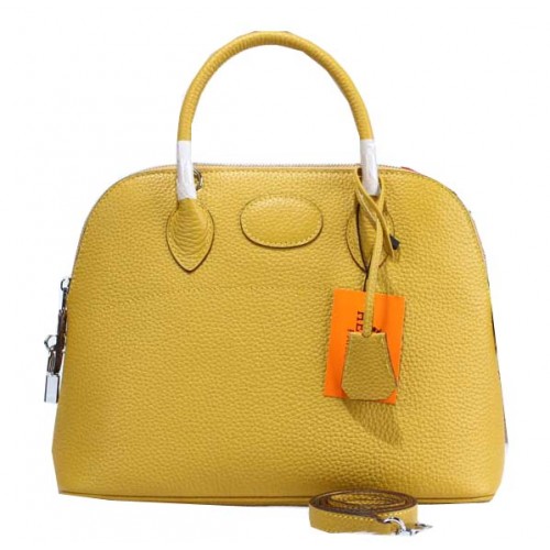 Hermes Bolide 31CM Torebki ze skóry cielęcej H509083 Żółte