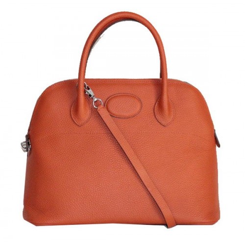 Hermes Bolide 37CM Torebki ze skóry cielęcej H509084 Pomarańczowe