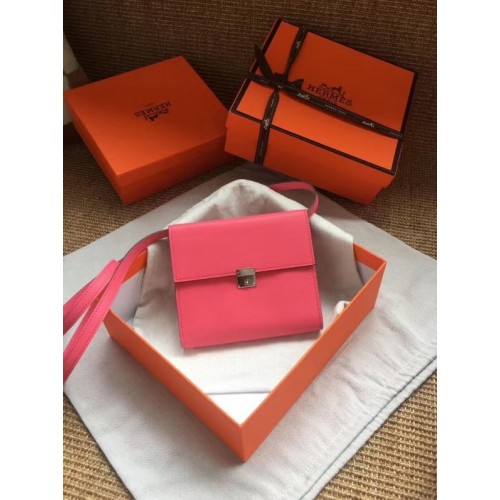 Hermes Clutch Epsom calfski H0589 różowy