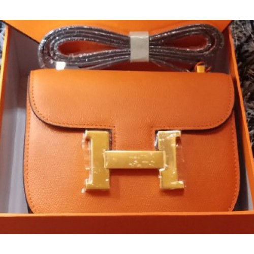 Hermes Constance Bag Litchi Leather H9999L Orange