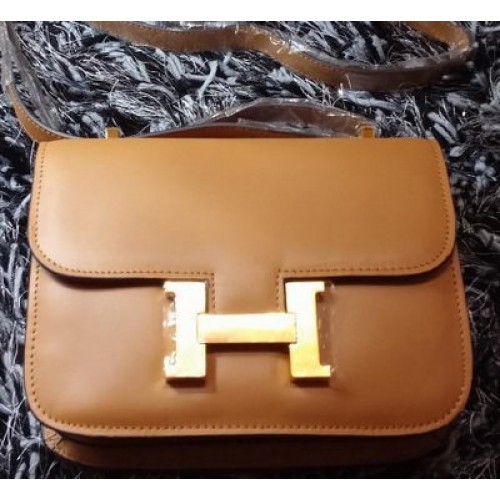 Hermes Constance Bag Gładka skóra H9998S Wheat