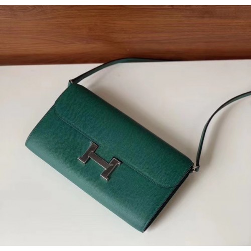 Hermes Constance to go mini Bag H4088 czarno-zielona