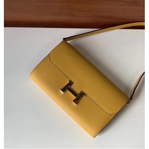 Hermes Constance to go mini Bag H4088 yellow