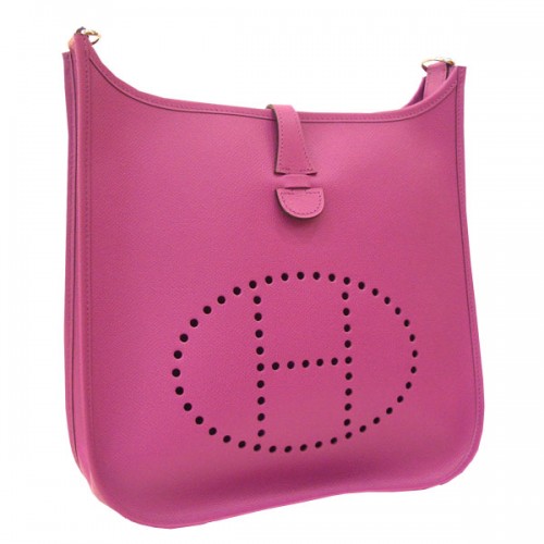 Hermes Evelyn II PM Srebrny uchwyt Epson Cyclamen