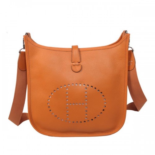 Torba listonoszka Hermes Evelyne H1608 pomarańczowa
