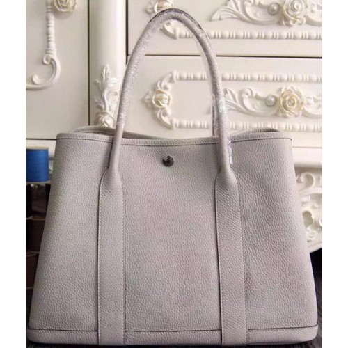 Torba Hermes Garden Party 36 cm/30 cm, oryginalna, skórzana, OffWhite