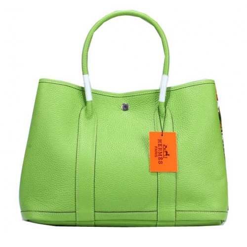 Torba Hermes Garden Party 36 cm, skóra licowa, zielona
