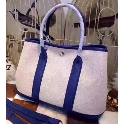 Hermes Garden Party 36cm Tote Bags Canvas HGP1927 Royal