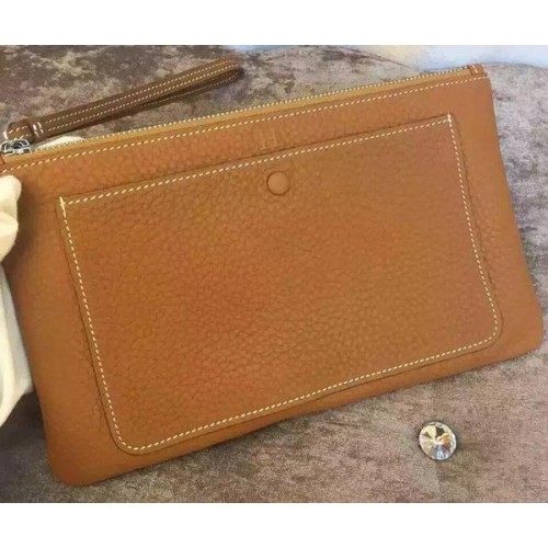Kopertówka Hermes Grainy Leather H88016 Wheat