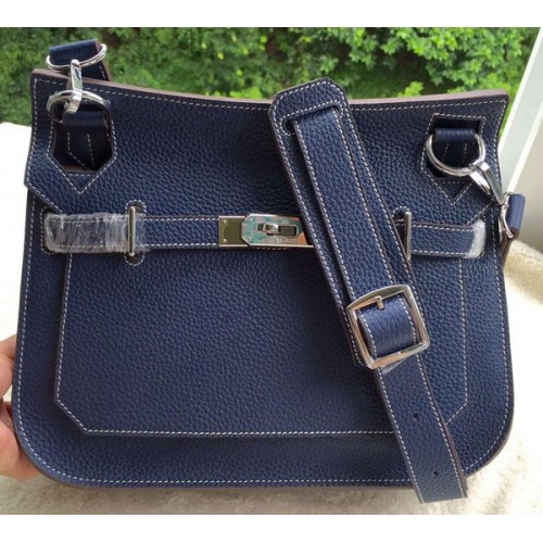 Hermes Jypsiere 31CM Torba na ramię ze skóry cielęcej H0880 Royal