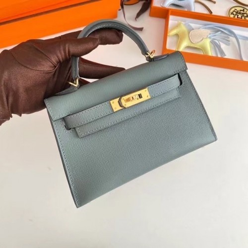 Torebki na ramię Hermes Kelly 19 cm, skóra Epsom, KL19, złote okucia, kolor migdałowy