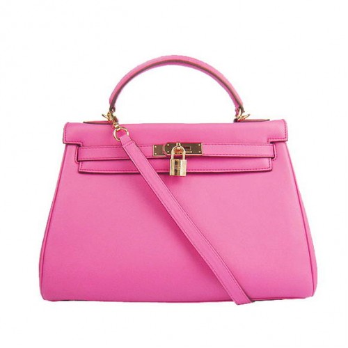 Hermes Kelly 32cm Togo Leather 6108 Fuchsia Golden