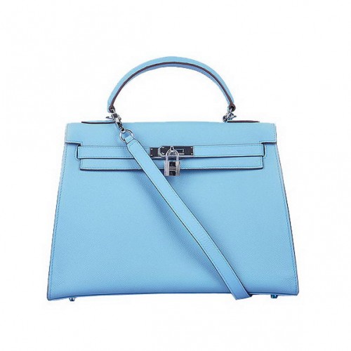Hermes Kelly 32cm Togo Leather Light Blue