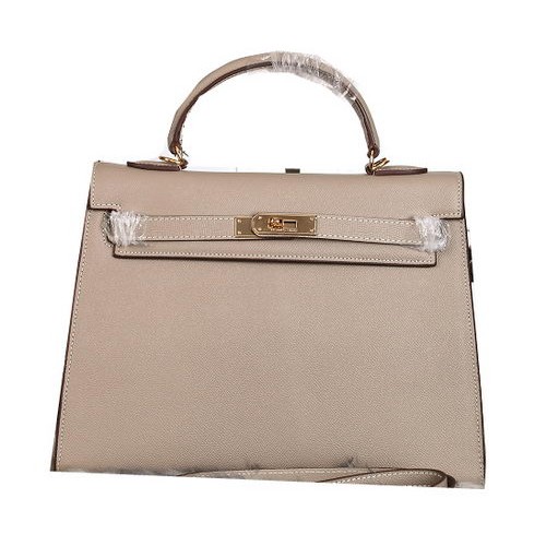 Torebki na ramię Hermes Kelly 32 cm, skóra licowa, szara