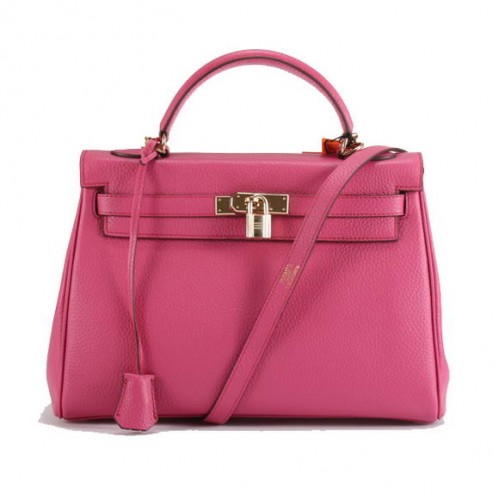 Torebki Hermes Kelly 32cm Togo Leather 6018 Roseo Golden