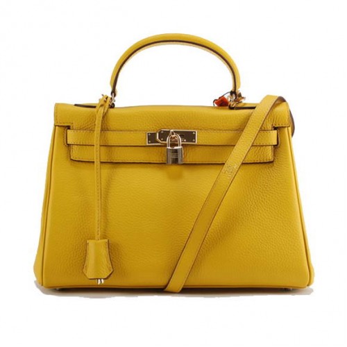 Torebki Hermes Kelly 32cm Togo Leather 6018 Yellow Golden