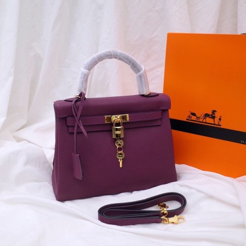Hermes Kelly Torba na ramię Original TOGO Leather KY3255 fioletowa
