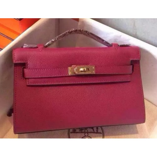 Hermes MINI Kelly 22cm Torba typu tote ze skóry cielęcej K22 Brzoskwiniowa