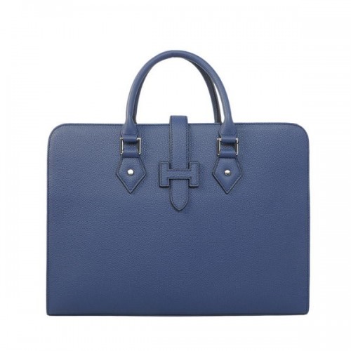 Hermes męska aktówka ze skóry cielęcej 3309 RoyalBlue