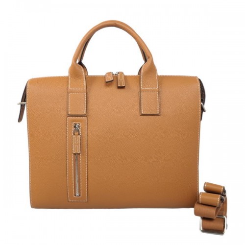 Hermes męska aktówka ze skóry cielęcej H1705 Camel
