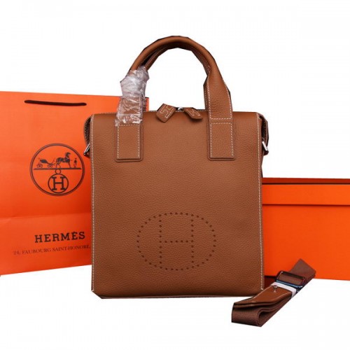 Oryginalna torba typu tote Hermes ze skóry cielęcej M86682 Wheat